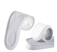 Semelles de chaussures grises, semelles rembourrées nuages pour contrôle | Absorption des chocs, respirant, résistant à la transpiration, convient aux chaussures quotidiennes, bottes de travail