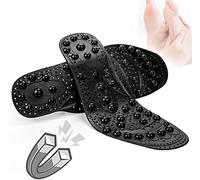 Semelles de massage magnétiques, coussinets détoxifiants for chaussures amincissantes avec soutien la voûte plantaire magnétique(2 Pair,L)