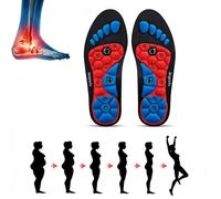 Semelles De Massage Magnétiques Pour Hommes Et Femmes, Semelles Orthopédiques, Pour Les Pieds Douloureux, Semelle D'acupression Magnétiques, 40-43 (Rouge noirâtre)