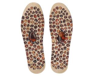 Semelles de massage plantaire par acupression pour soulager la douleur - Transformez n'importe quelle chaussure en chaussure de massage - Polyester TPR lavable - Grande taille (41-45)