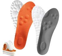 Semelles de massage - Soulagent l'éperon calcanéen et la fasciite plantaire, semelle orthopédique en forme de U, semelles intérieures en mousse à mémoire de forme avec support de l'arche (2 couleurs A