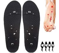 Semelles de réflexologie plantaire, massage magnétique par acupression, for hommes et femmes(1 Pair,M)