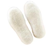 Semelles d'hiver 1 paire taille 35-45 épaissir semelles thermiques hiver en peluche bottes de neige naturelles chaudes laine for hommes femme semelle chauffante(White,44 EU)