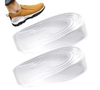 Semelles en gel - Semelles intérieures transparentes pour augmenter la hauteur - Soulèvement de talon invisible pour chaussures, demi-jambes confortables pour homme et femme - Idéal pour la différence