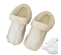 Semelles en laine, semelles chauffantes - 1 paire de pantoufles en peluche super douces - Doublure en peluche, semelles intérieures, semelles intérieures amovibles pour femme de rechange pour