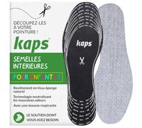 Semelles Enfant à Découper, Charbon Actif Anti-Odeur - Kaps Odour Stop | Taille ajustable, tissu éponge respirant, mousse de latex, garçons & filles, chaussures de ville, sport et été
