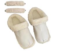 Semelles Épaisses Pour Femmes | Semelles Douillettes Doudou avec Lacets | Douillettes Chaudes Unisexe Confortables Pour Marche Extérieur Froid - Pour Marche Randonnée Extérieur Maison Quotidien Hiver