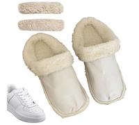 Semelles Épaisses Pour Femmes,Semelles Duveteuses Avec Lacets,Doublures de Chaussons Douces et Chaudes Mixte pour Extérieur Randonnée - Usage Intérieur Hiver Maison
