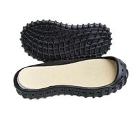 Semelles extérieures en caoutchouc antidérapantes pour réparation de chaussures de travail (noir, 25 à 15,2 cm)