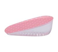 Semelles intérieures adhésives en gel de silicone pour rehausser la hauteur, coussinets de talon rehausseurs doux et confortables pour hommes et femmes, baskets, chaussures roses (3,5 cm)