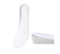 Semelles intérieures augmentées de 1,5 à 3,5 cm - Absorption des chocs - Soutien de la voûte plantaire - Semelle intérieure pour homme et femme - Semelle de 3,5 cm - Blanc - Pointure 38 (240 mm)
