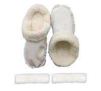 Semelles intérieures chaudes pour femmes et hommes, doublure de chaussures, semelles intérieures en fourrure avec couvre-bande de chaussure, sabots en fourrure amovibles et lavabl