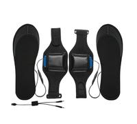 Semelles intérieures chauffantes électriques pour chaussures - Coussinets chauds à chargement USB, coupés pour s'adapter à la conception en maille respirante avec batterie | Inserts électriques 8000mA