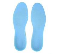 Semelles intérieures de chaussures à Absorption des chocs, Inserts de chaussures de Sport, Support de voûte plantaire pour hommes et femmes, taille L, Gel TPE bleu clair 31x9,5