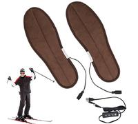Semelles intérieures de chaussures chauffantes électriques USB, chauffe-pieds pour pieds | Semelles chauffantes USB pour chaussures | Semelle chauffante USB d'hiver avec trois réglages de température