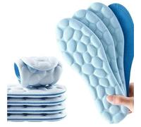 Semelles intérieures de chaussures de Massage 4D, en Latex Super doux, for les pieds, panier de course, Support d'arc, Inserts orthopédiques(B-Thin style,37-38(240mm))