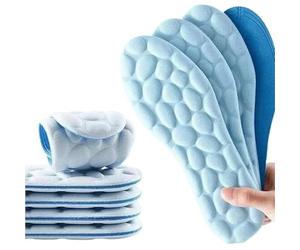 Semelles intérieures de chaussures de Massage 4D, en Latex Super doux, for les pieds, panier de course, Support d'arc, Inserts orthopédiques(B-Thin style,35-36(230mm))