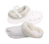 Semelles intérieures de rechange pour sabots - Doublure chaude pour sabots - Pantoufles d'hiver doublées en peluche - Doublure intérieure en fourrure blanche