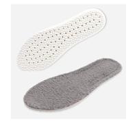 Semelles intérieures en Cachemire for Chaussures d'hiver, Douces, Chaudes et épaisses, Coussinets Chauffants for Bottes de Neige Respirantes for Femmes Hommes(Gray Lambswool,EU35-36)