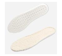 Semelles intérieures en Cachemire for Chaussures d'hiver, Douces, Chaudes et épaisses, Coussinets Chauffants for Bottes de Neige Respirantes for Femmes Hommes(Beige Lambswool,EU35-36)