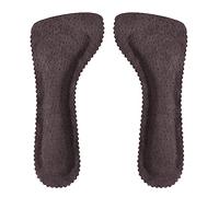Semelles intérieures en cuir de porc pour femme, 3/4 invisibles, auto-adhésives