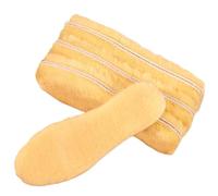 Semelles intérieures épaisses et chauffantes, 4 paires, douces et respirantes, Imitation laine, semelle thermique d'hiver for hommes et femmes(YELLOW,EUR36)