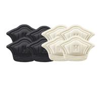 Semelles intérieures for chaussures, Patch coussinets de talon for taille réglable, semelle intérieure adhésive, autocollant arrière, 4/8 pièces/ensemble(4Pairs-Black Be-8mm)