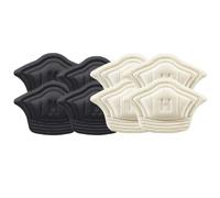 Semelles intérieures for chaussures, Patch coussinets de talon for taille réglable, semelle intérieure adhésive, autocollant arrière, 4/8 pièces/ensemble(4Pairs-Black Be-4mm)