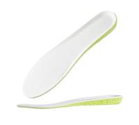 Semelles intérieures invisibles en mousse à mémoire de forme - Respirantes et confortables - Pour homme et femme - Soin des pieds - Vert - Boost 1,5 cm, EU35-40 (250 mm)
