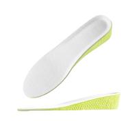 Semelles intérieures invisibles en mousse à mémoire de forme - Respirantes et confortables - Pour homme et femme - Soin des pieds - Vert - Boost 3,5 cm - EU35-40 (250 mm)