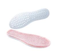 Semelles intérieures isolantes et moelleuses, Semelles chauffantes d'hiver, amortissantes, Coussinets de Chaussures Doux Confortables, Unisexe(Pink,EU35-36)