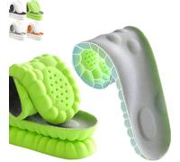Semelles intérieures Morrat, 2 paires de semelles 4D Cloud Technology, semelles en mousse à mémoire de forme en U for femmes et hommes, semelles de soutien du pied absorbant les chocs(Green,39-40)