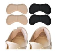 Semelles intérieures patch talonnette pour chaussures de sport taille réglable anti-usure coussin insert semelle intérieure protection talon autocollant arrière (peau noir)