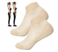 Semelles intérieures pour augmentation de hauteur - Semelles intérieures de hauteur | Inserts de chaussures de sport en silicone, chaussettes en coton peigné 2 pièces rehausseurs de chaussures