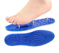 Semelles intérieures pour sports de plein air, semelles en granulés bleus | Inserts en granulés bleus | Pieds de massage en mousse souple pour chaussures intérieures pour chaussures de randonnée