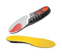 Semelles intérieures professionnelles de soutien de la voûte plantaire pour basket-ball, course à pied et absorption des chocs (orange, 37-38)