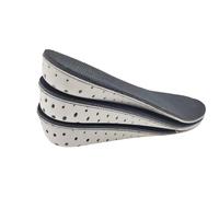 Semelles intérieures rehaussantes, 1 paire, semelles en mousse à mémoire de forme, respirantes et rigides, for rehausser le talon(Full pad,H 4 cm)