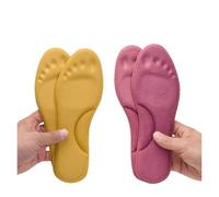 Semelles intérieures thermiques auto-chauffantes for les pieds, coussinets de chaussures en mousse à mémoire forme épaississants hiver, sport for hommes et femmes(4PCS - Mixed,EU 37-38)
