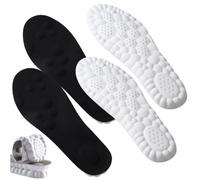 Semelles intérieures ultra-douces en mousse à mémoire de forme 4D Cloud, confortables et respirantes, idéales pour la marche quotidienne, pour hommes et femmes.