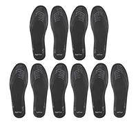 Semelles intimes à chaussures de latex molle absorbant la sueur Absorption de choc respirant pour les hommes femmes noires 1 paire 5 paires 36-46 (Cinq paires vendues)