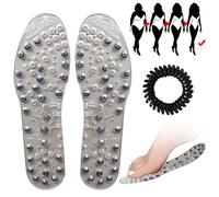 Semelles Magnétiques de Réflexologie Plantaire, Semelles Amincissantes Acupressure pour Massage Thérapeutique, Douleur au Pied, Amélioration du Bien-être aux Pieds(Size:EU:45-46)