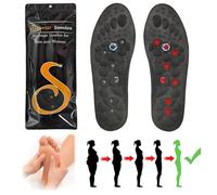 Semelles Magnétiques Originales, Semelles Magnétiques de Massage, Semelles Magnétiques pour Chaussures D'acupuncture, Semelles D'acupression Réflexologie, Semelles Orthopédiques Magnétiques (36-40)
