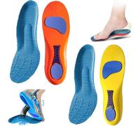 Semelles Orthoflex Pour Hallux Valgus, Semelles OrthopéDiques Orthoflex Pour Pieds Creux Une JournéE EntièRe Sans Douleur (Bleu+Jaune, 39-40)