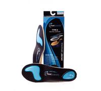 Semelles orthop diques FootScientific Arches Type 2 (support neutre) pour chaussures, pointures homme 11-11,5 / pointure femme 13-13,5, noir et b