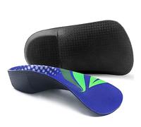 Semelles orthopédiques 3/4 longueur, semelles de soutien de la voûte plantaire pour fasciite plantaire, pieds plats Talon antidouleur pour course à pied, sport - Unisexe