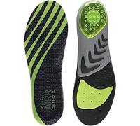 Semelles orthopédiques Airr Sof Sole - Offrent stabilité et soutien pour les pieds, chambre à air dans le talon et gel polymère à l'avant-pied pour l'absorption des chocs, EU 42-44, Vert/Noir