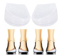 Semelles Orthopédiques Ajustables, Talonnettes Orthopédiques Réglables à 3 couches, Inserts de Talon en Gel, Inserts pour Pieds Plats, Hommes et Femmes, Correction de Posture (L (11 x 6,4 cm))