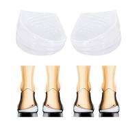 Semelles Orthopédiques Ajustables, Talonnettes Orthopédiques Réglables à 3 couches, Inserts de Talon en Gel, Inserts pour Pieds Plats, Hommes et Femmes, Correction de Posture (S (9,3 x 5,4 cm))