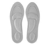 Semelles Orthopédiques confortables avec Arch Support Shock Absorbant Semelle Silicone Intérieure pour Marcher et Courir Hommes et Femmes(Hommes Argent)