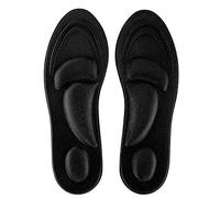 Semelles Orthopédiques confortables avec Arch Support Shock Absorbant Semelle Silicone Intérieure pour Marcher et Courir Hommes et Femmes(Hommes Noir)